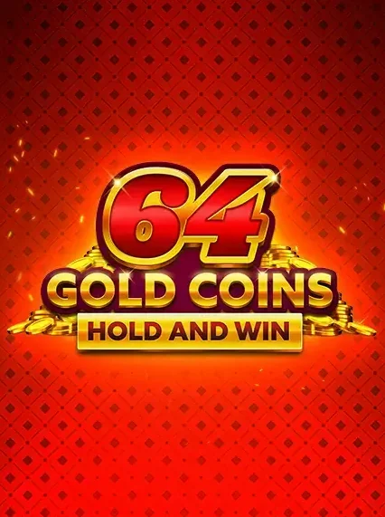 Decorative casino game artwork for Rivo: 64 Gold Coins Hold And Win